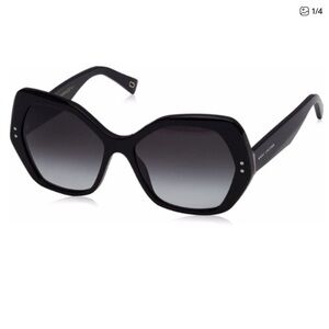 Marc Jacobs Black 117S Large Frame Polarized Sunglasses